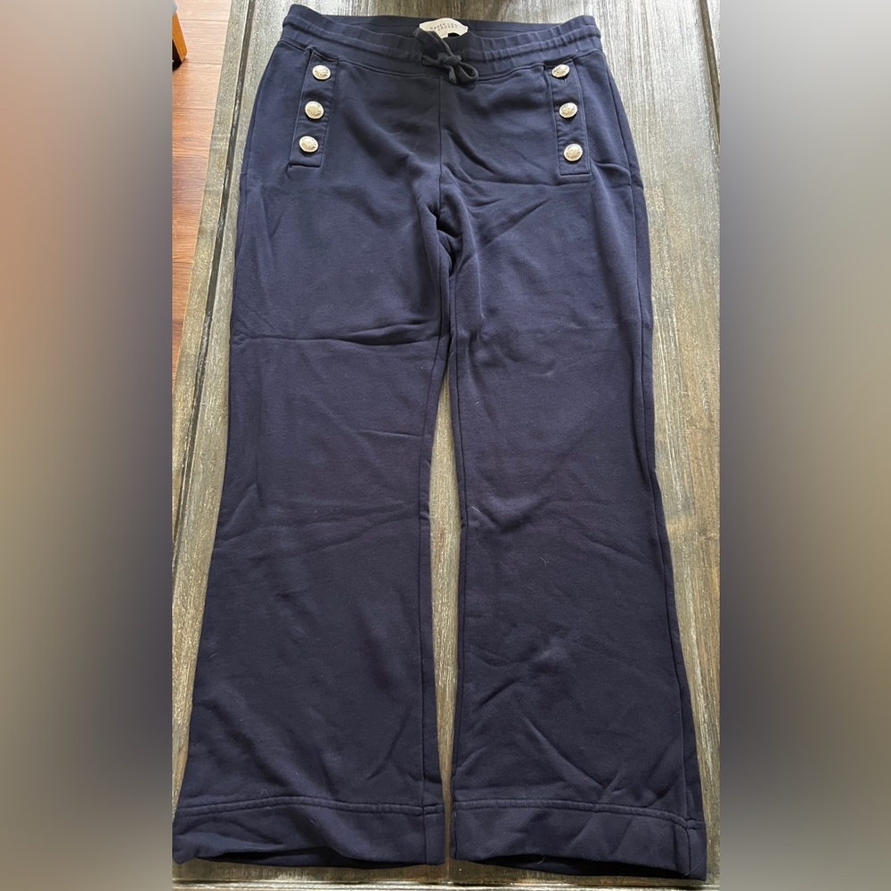 DEREK LAM 10 Crosby Blue Cropped Ankle sweat style Pants SZ XL